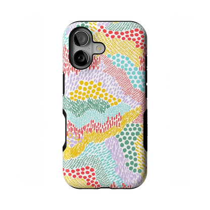 Color Me Happy | Pattern Colorblock Case iPhone Case get.casely Bold Flex + MagSafe® iPhone 17