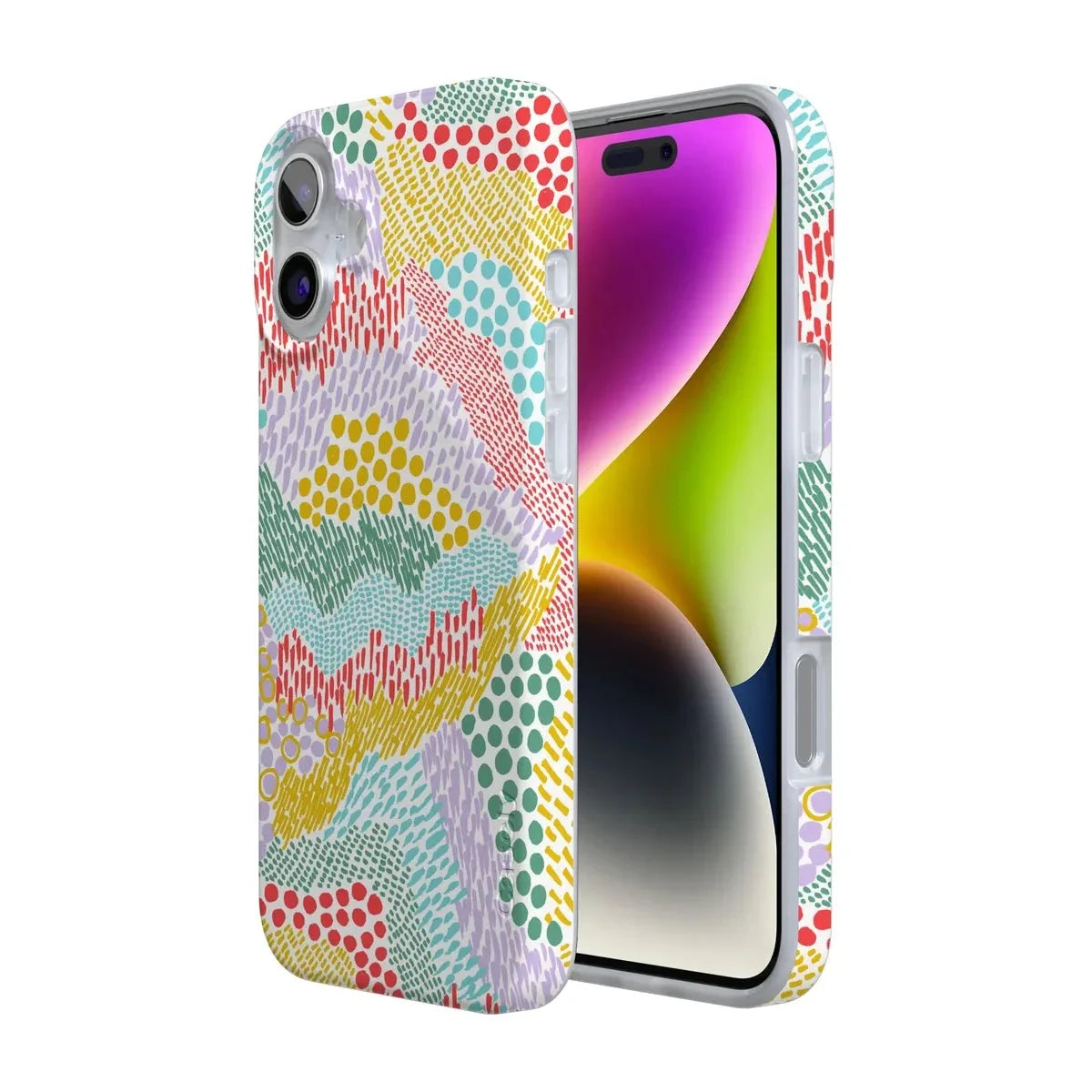 Color Me Happy | Pattern Colorblock Case iPhone Case get.casely