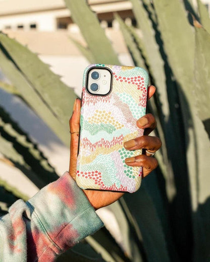 Color Me Happy | Pattern Colorblock Case iPhone Case get.casely