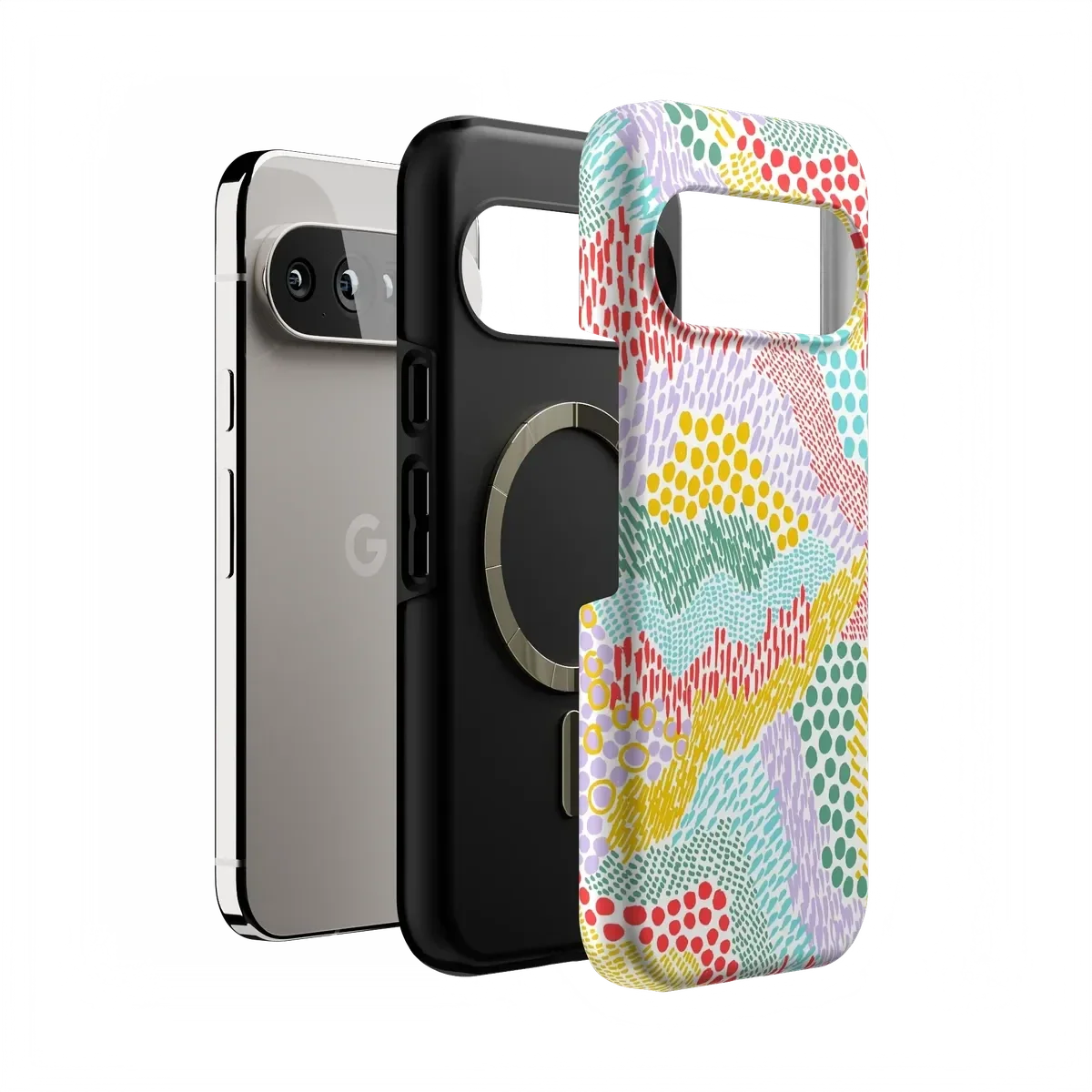 Color Me Happy | Pattern Colorblock Case iPhone Case get.casely