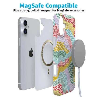 Color Me Happy | Pattern Colorblock Case iPhone Case get.casely