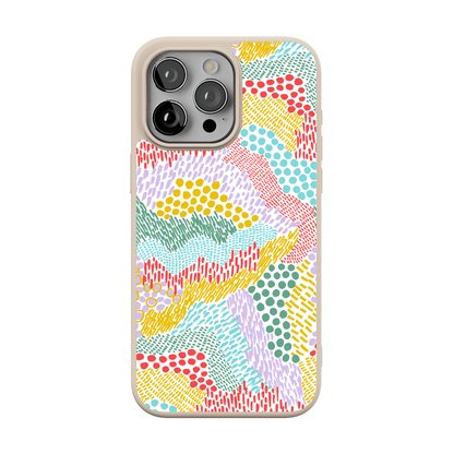 Color Me Happy | Pattern Colorblock Case iPhone Case get.casely