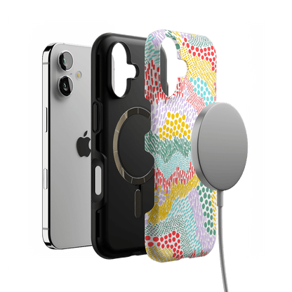 Color Me Happy | Pattern Colorblock Case iPhone Case get.casely