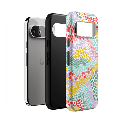 Color Me Happy | Pattern Colorblock Case iPhone Case get.casely