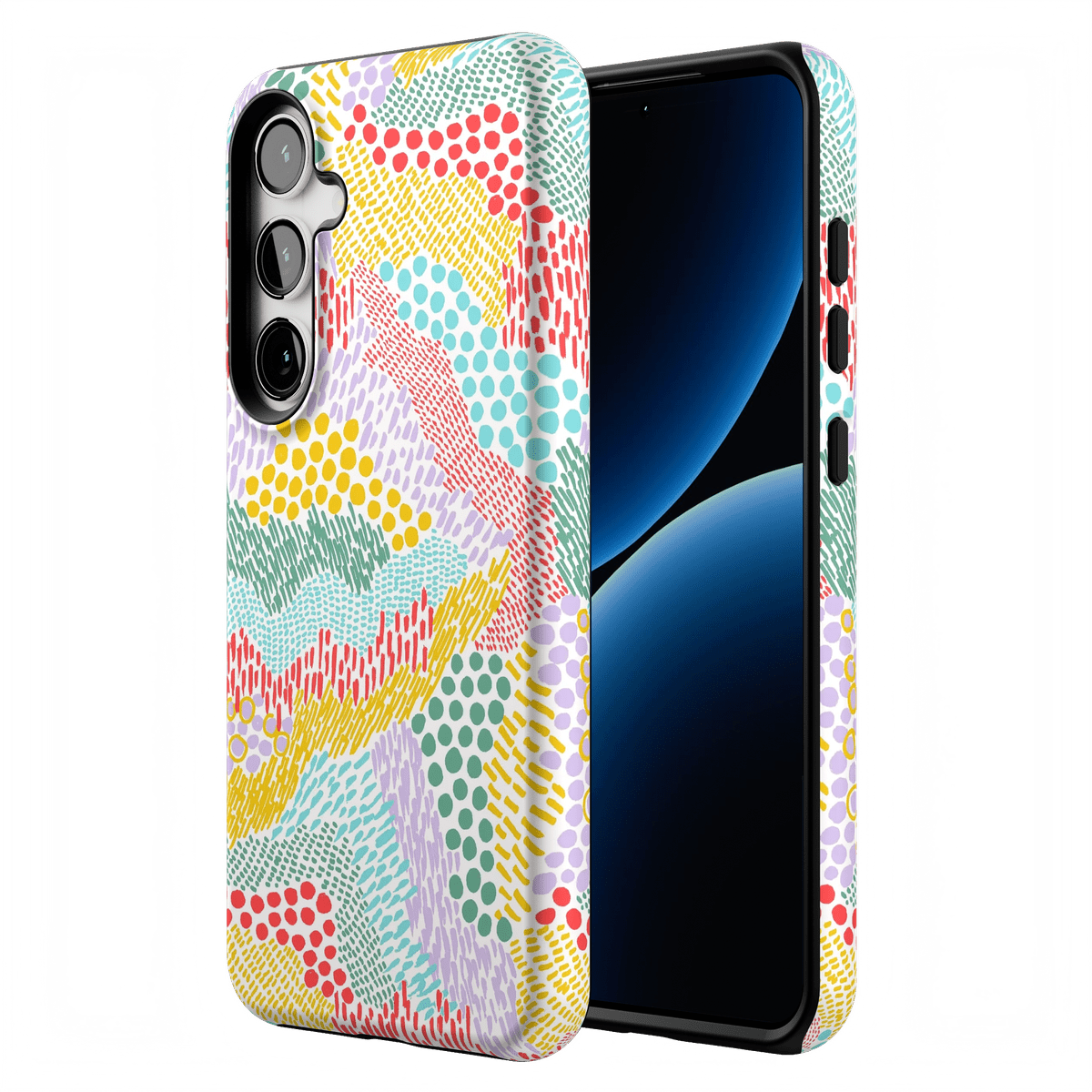 Color Me Happy | Pattern Colorblock Case iPhone Case get.casely