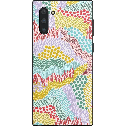 Color Me Happy | Pattern Colorblock Samsung Case Samsung Case get.casely Classic Galaxy Note 10 Plus