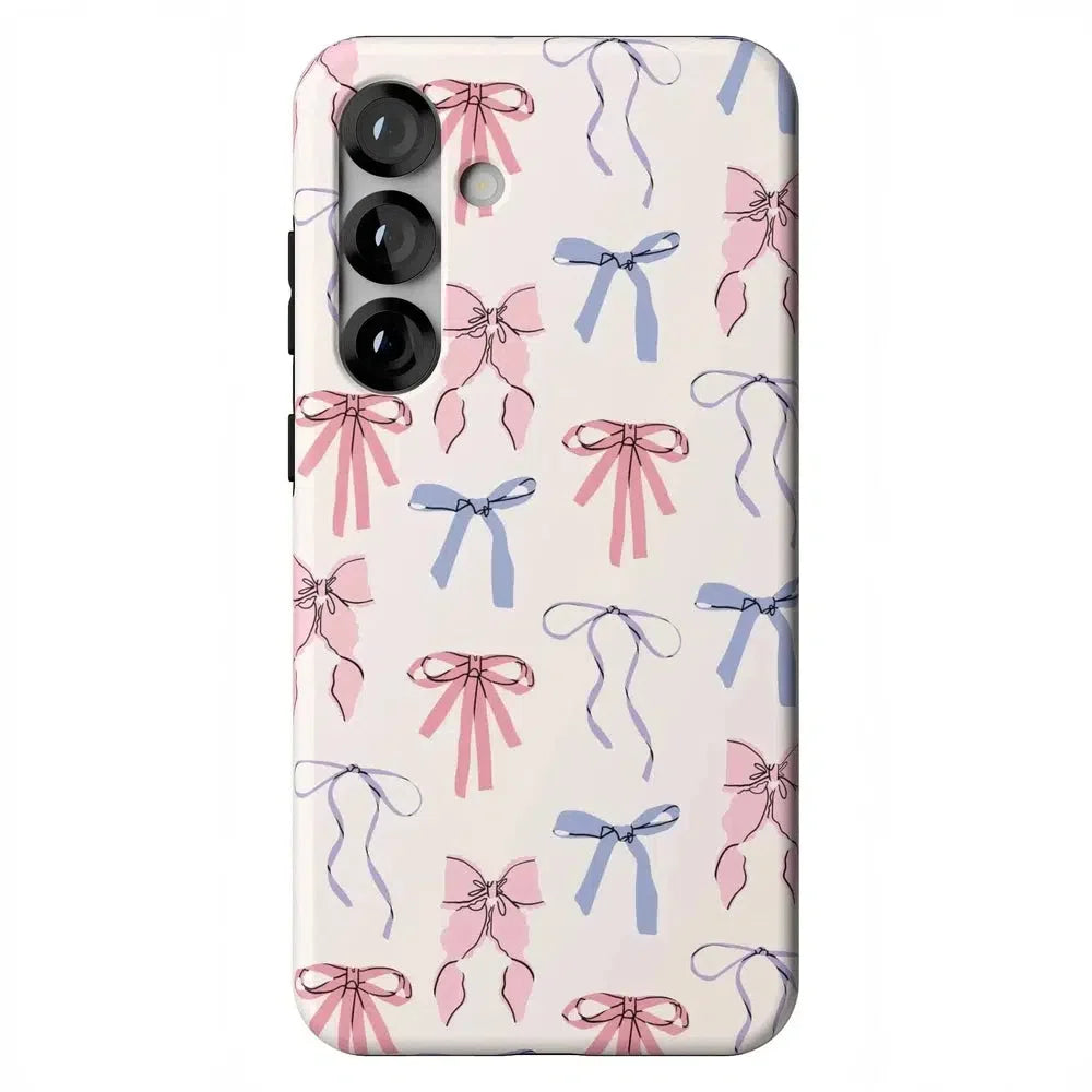 Coquette Girlie | Pastel Bows Case Phone Case Casetry Essential + MagSafe® Galaxy S25 Plus