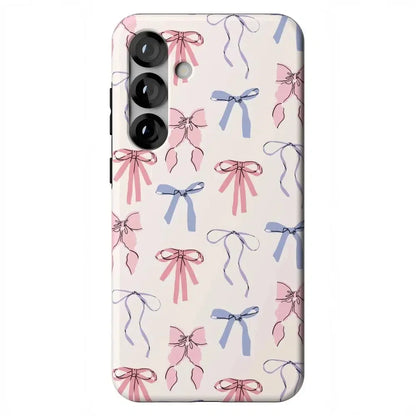 Coquette Girlie | Pastel Bows Case Phone Case Casetry Essential + MagSafe® Galaxy S25 Plus