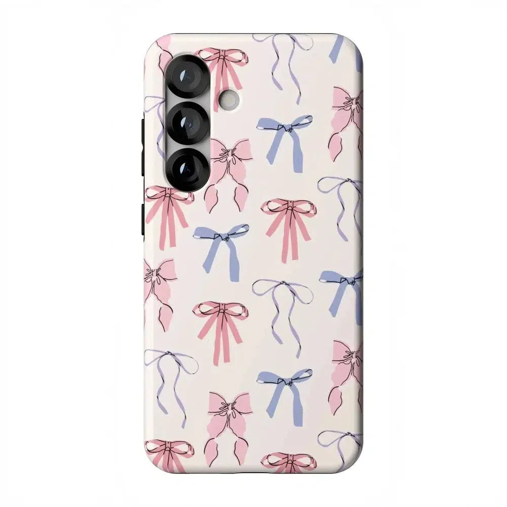 Coquette Girlie | Pastel Bows Case Phone Case Casetry Essential + MagSafe® Galaxy S25