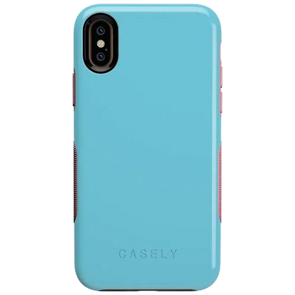 Cotton Candy Electric Blue on Pink | Ultra-Protective Bold Case iPhone Case get.casely Bold iPhone X / XS