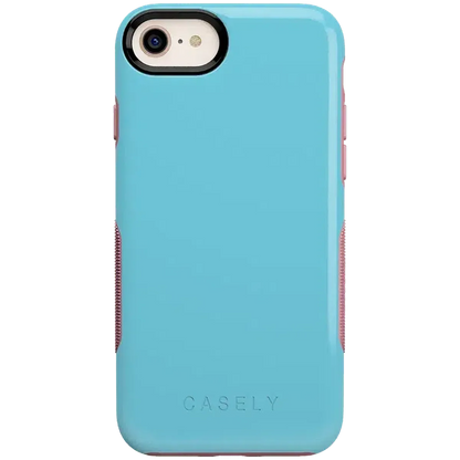 Cotton Candy Electric Blue on Pink | Ultra-Protective Bold Case iPhone Case get.casely