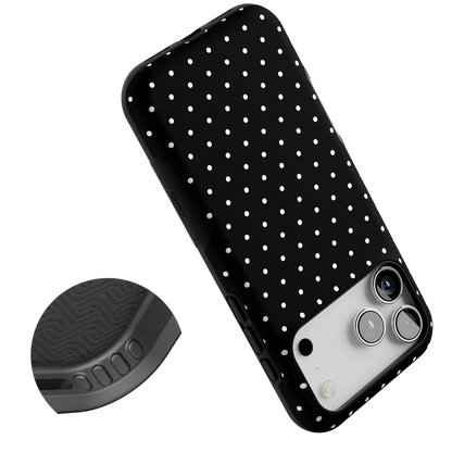 On the Dot | White Polka Dot Case