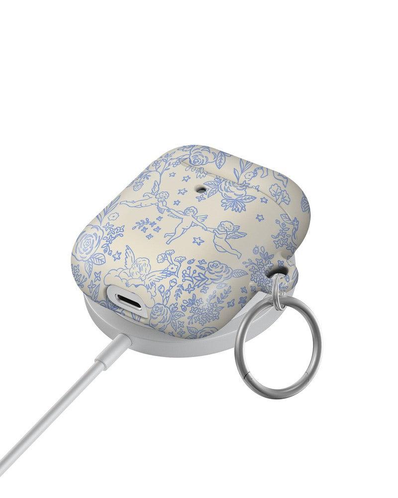 Cupid's Canvas | Periwinkle Floral AirPods Case AirPods Case Casetry
