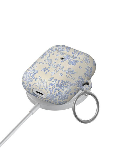 Cupid's Canvas | Periwinkle Floral AirPods Case AirPods Case Casetry
