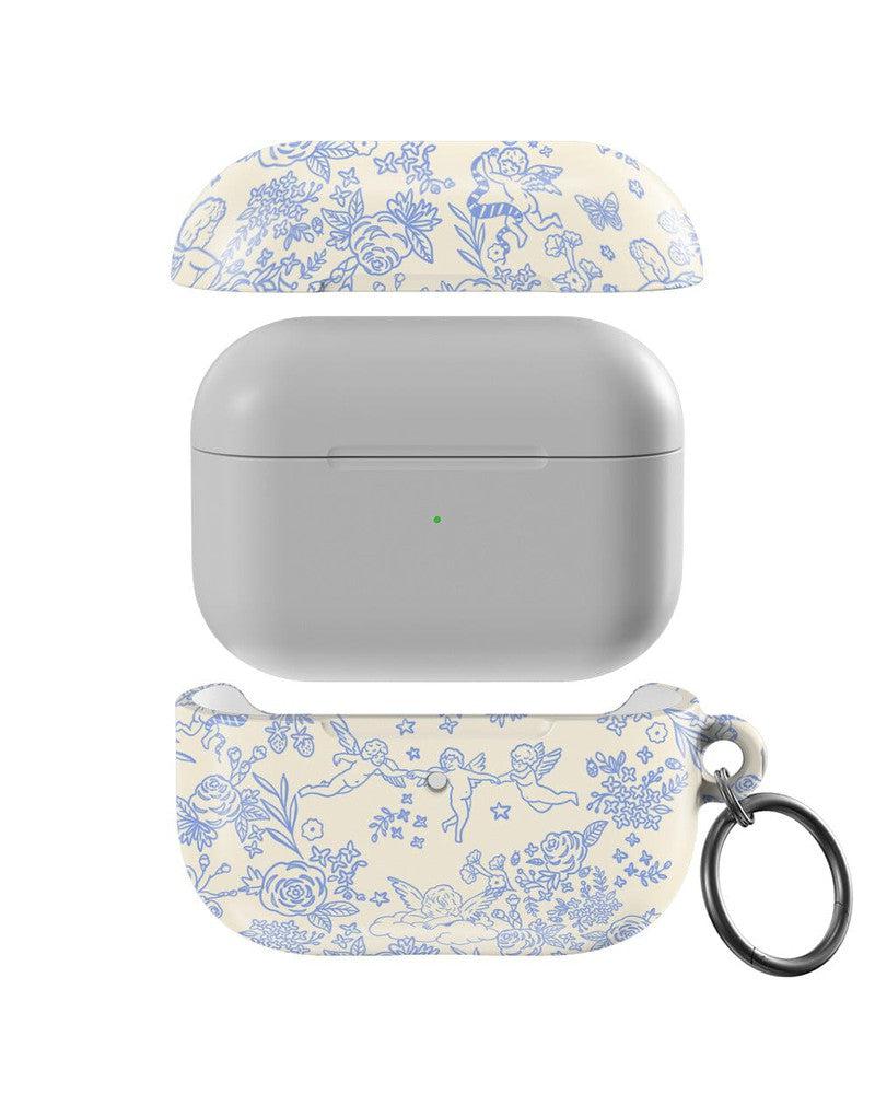 Cupid's Canvas | Periwinkle Floral AirPods Case AirPods Case Casetry