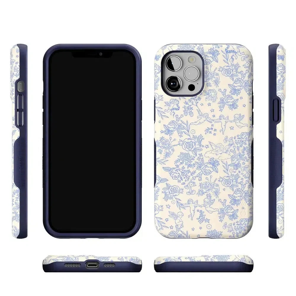 Cupid's Canvas | Periwinkle Floral Case Phone Case Casetry