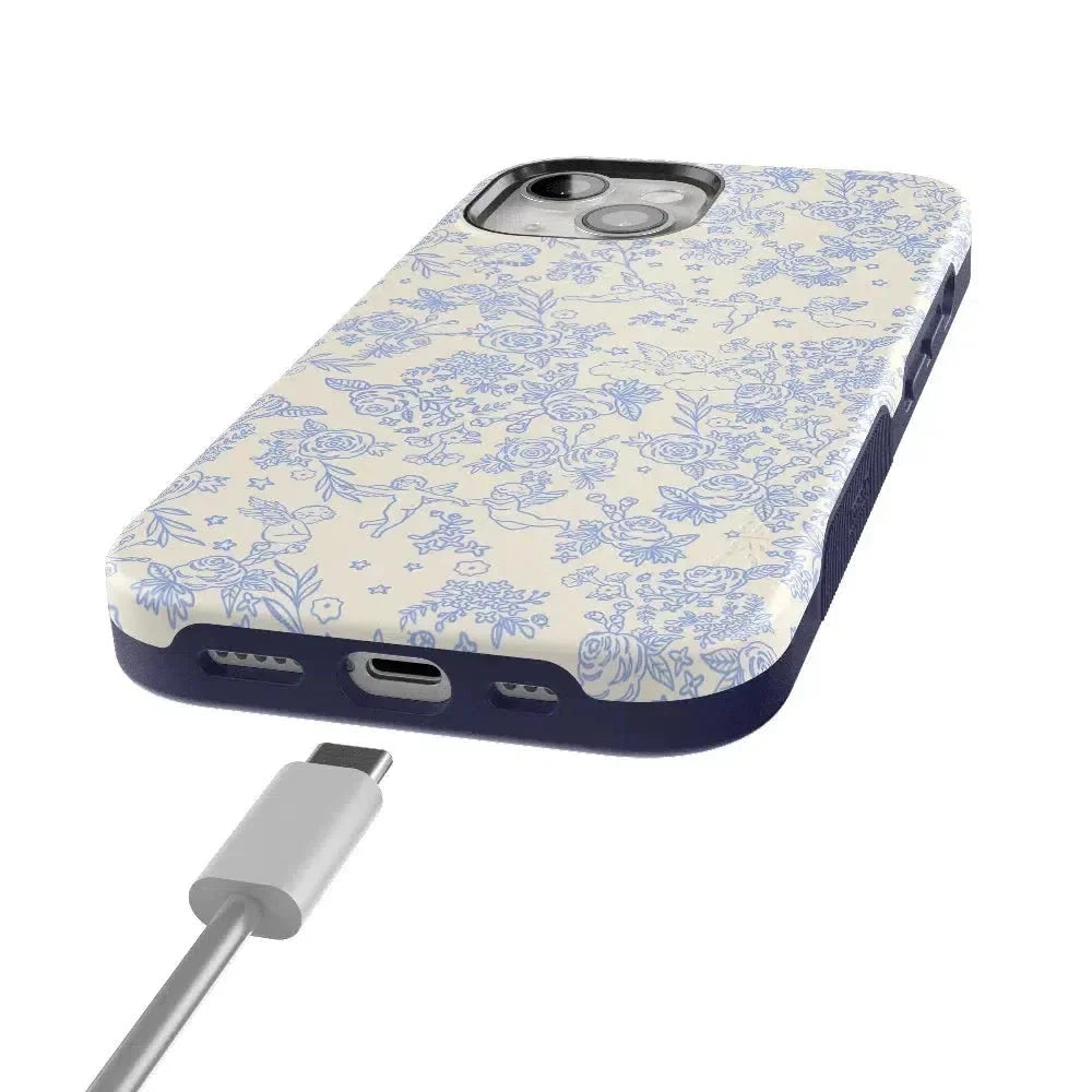 Cupid's Canvas | Periwinkle Floral Case Phone Case Casetry