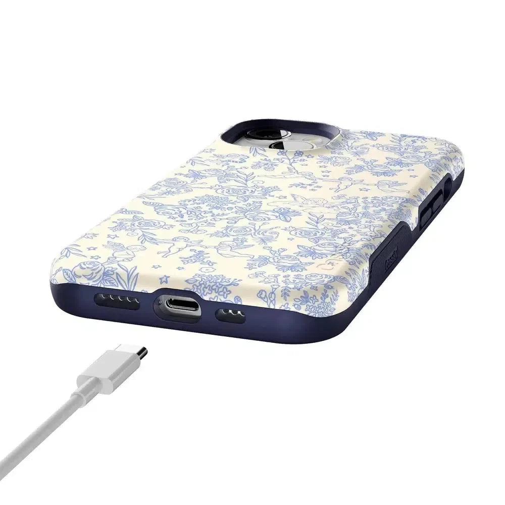 Cupid's Canvas | Periwinkle Floral Case Phone Case Casetry