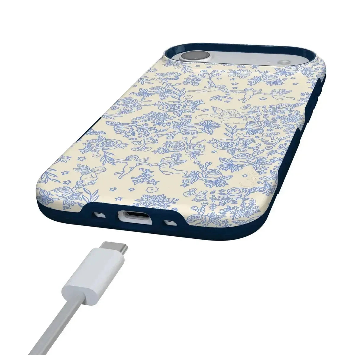 Cupid's Canvas | Periwinkle Floral Case Phone Case Casetry