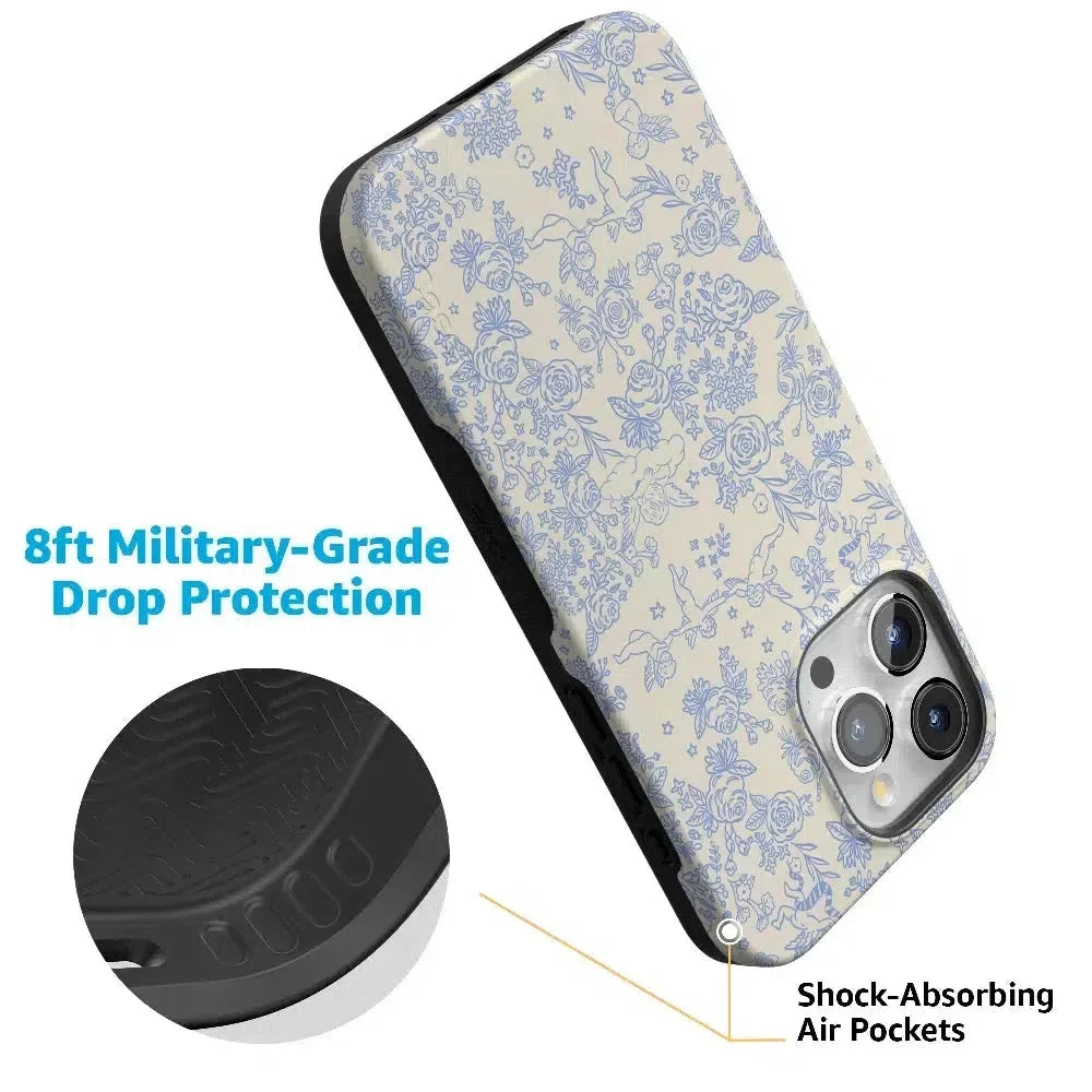 Cupid's Canvas | Periwinkle Floral Case Phone Case Casetry