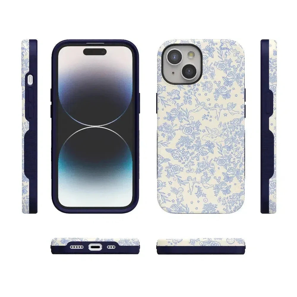 Cupid's Canvas | Periwinkle Floral Case Phone Case Casetry