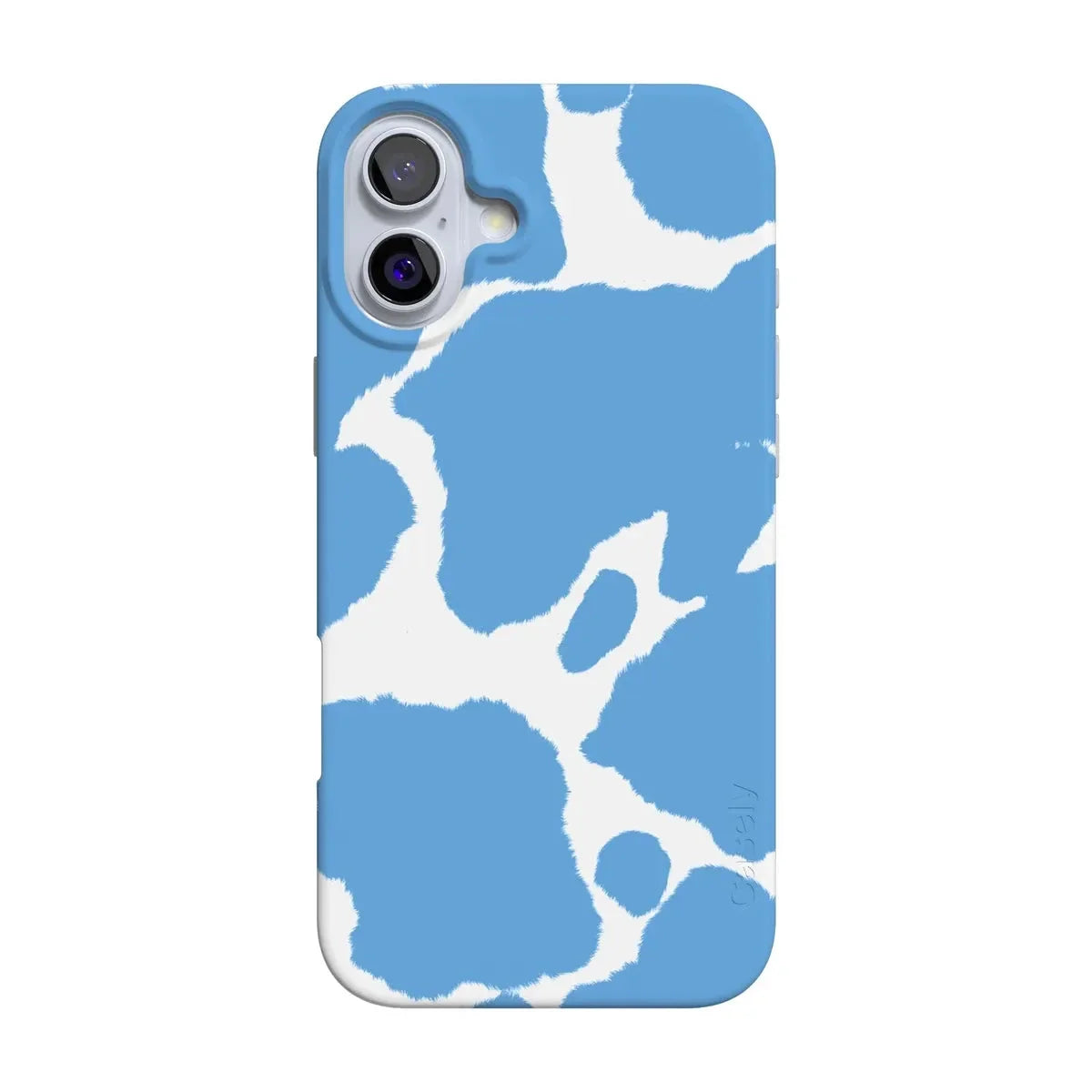 Current MOOd | Light Blue Cow Print Case iPhone Case get.casely Classic + MagSafe® iPhone 16