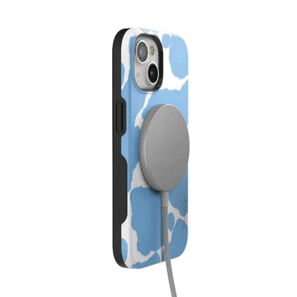 Current MOOd | Light Blue Cow Print Case iPhone Case get.casely