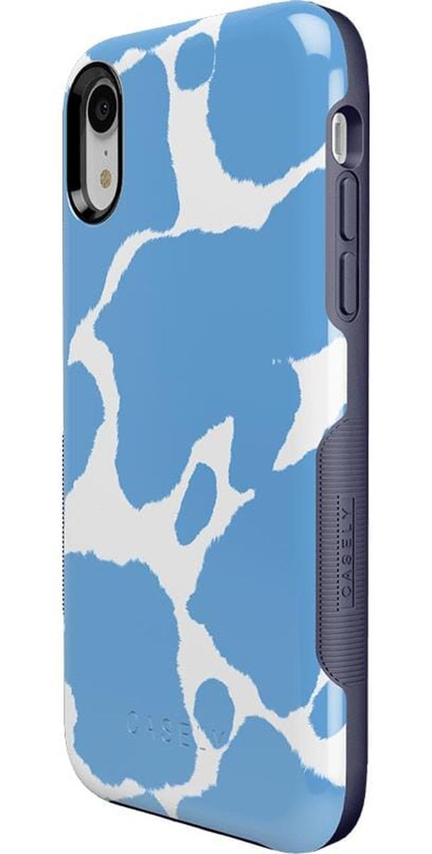 Current MOOd | Light Blue Cow Print Case iPhone Case get.casely
