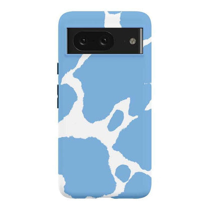 Current MOOd | Light Blue Cow Print Google Pixel Case Google Pixel Case Casetry Essential Google Pixel 8