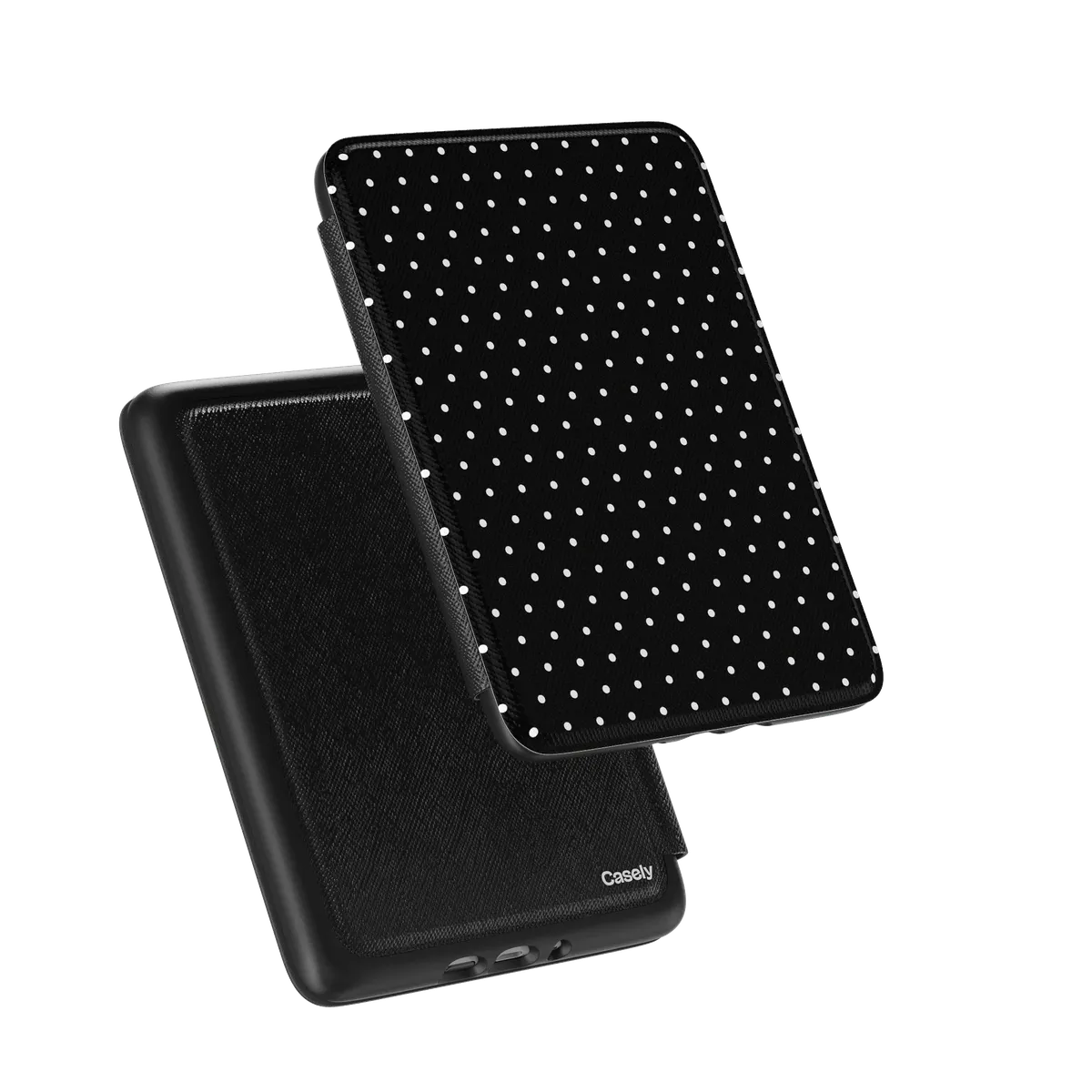 On the Dot | White Polka Dot Kindle Case