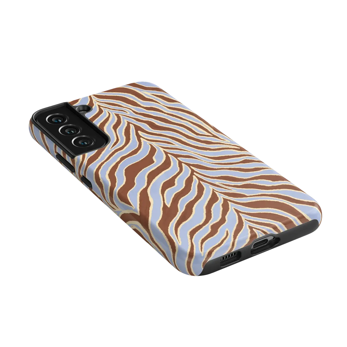 Untamed | Brown & Blue Zebra Case