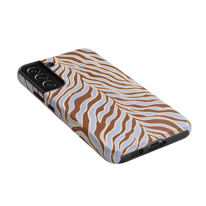 Untamed | Brown & Blue Zebra Case