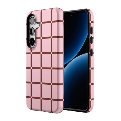 Uptown Gridlock | Pink Checkerboard Case