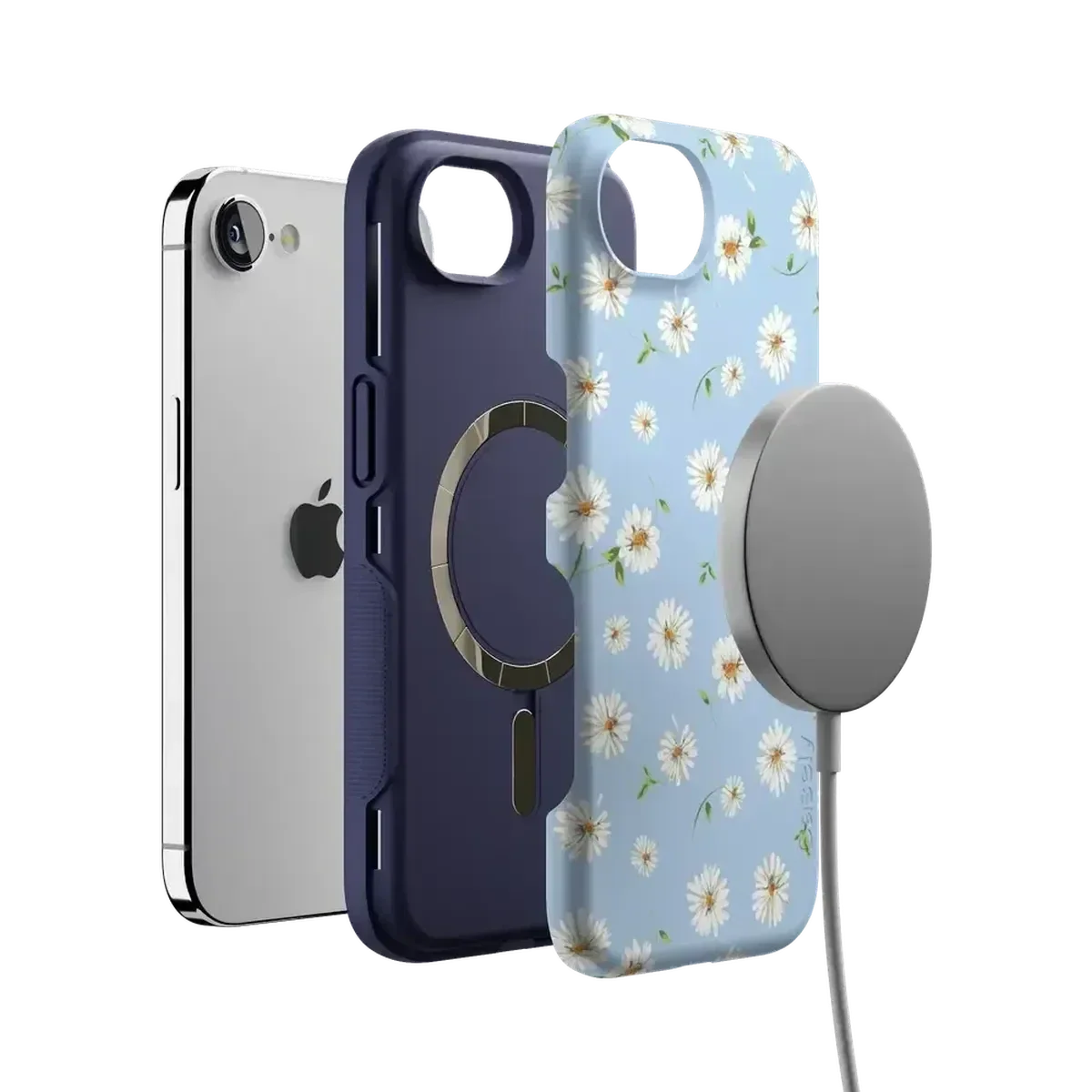 Daisy Daydream | Baby Blue Floral Case iPhone Case get.casely