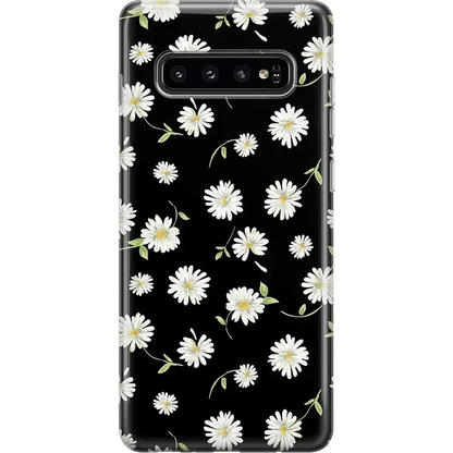 Daisy Daydream | Black Floral Samsung Case Samsung Case get.casely Classic Galaxy S10 Plus