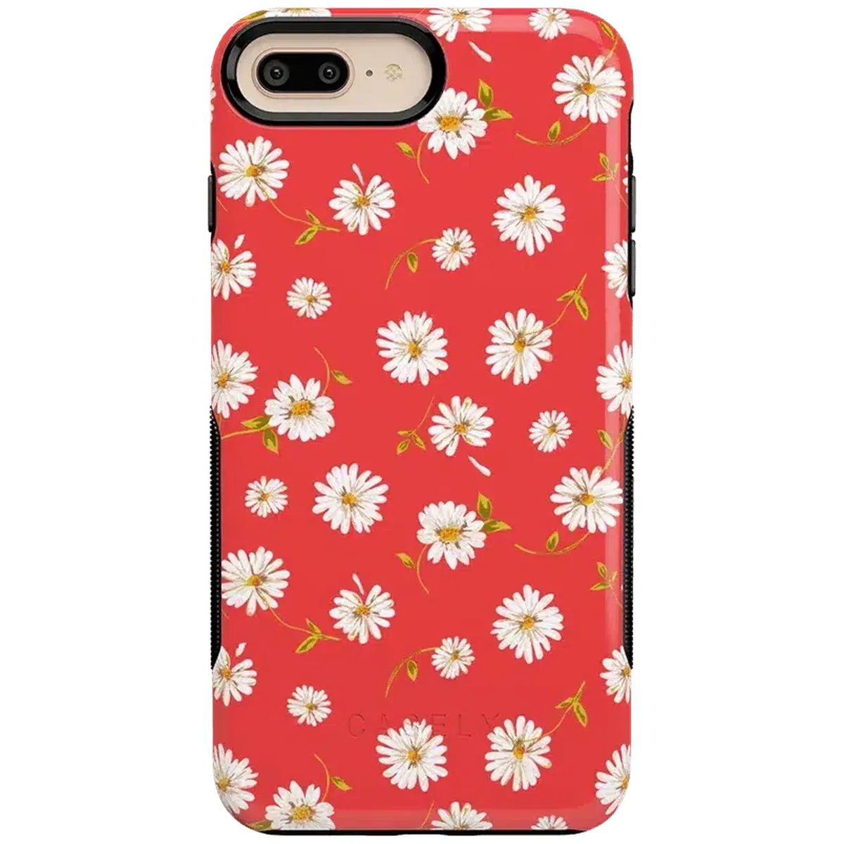 Daisy Daydream | Red Coral Floral Case iPhone Case get.casely Bold iPhone 6/7/8 Plus