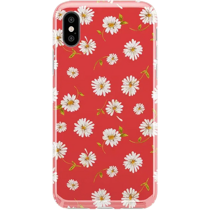 Daisy Daydream | Red Coral Floral Case iPhone Case get.casely Classic iPhone XS Max