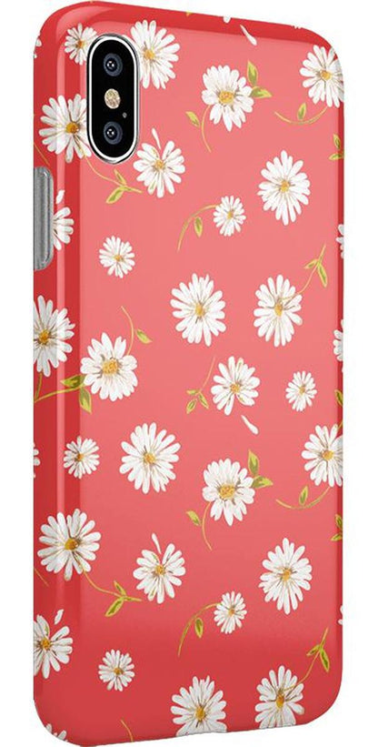 Daisy Daydream | Red Coral Floral Case iPhone Case get.casely