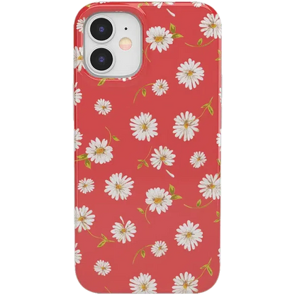 Daisy Daydream | Red Coral Floral Case iPhone Case get.casely