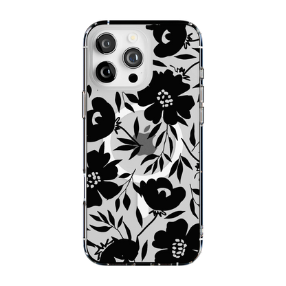 Dark Fantasy | Contrast Floral Case iPhone Case get.casely Clear + MagSafe® iPhone 16 Pro Max