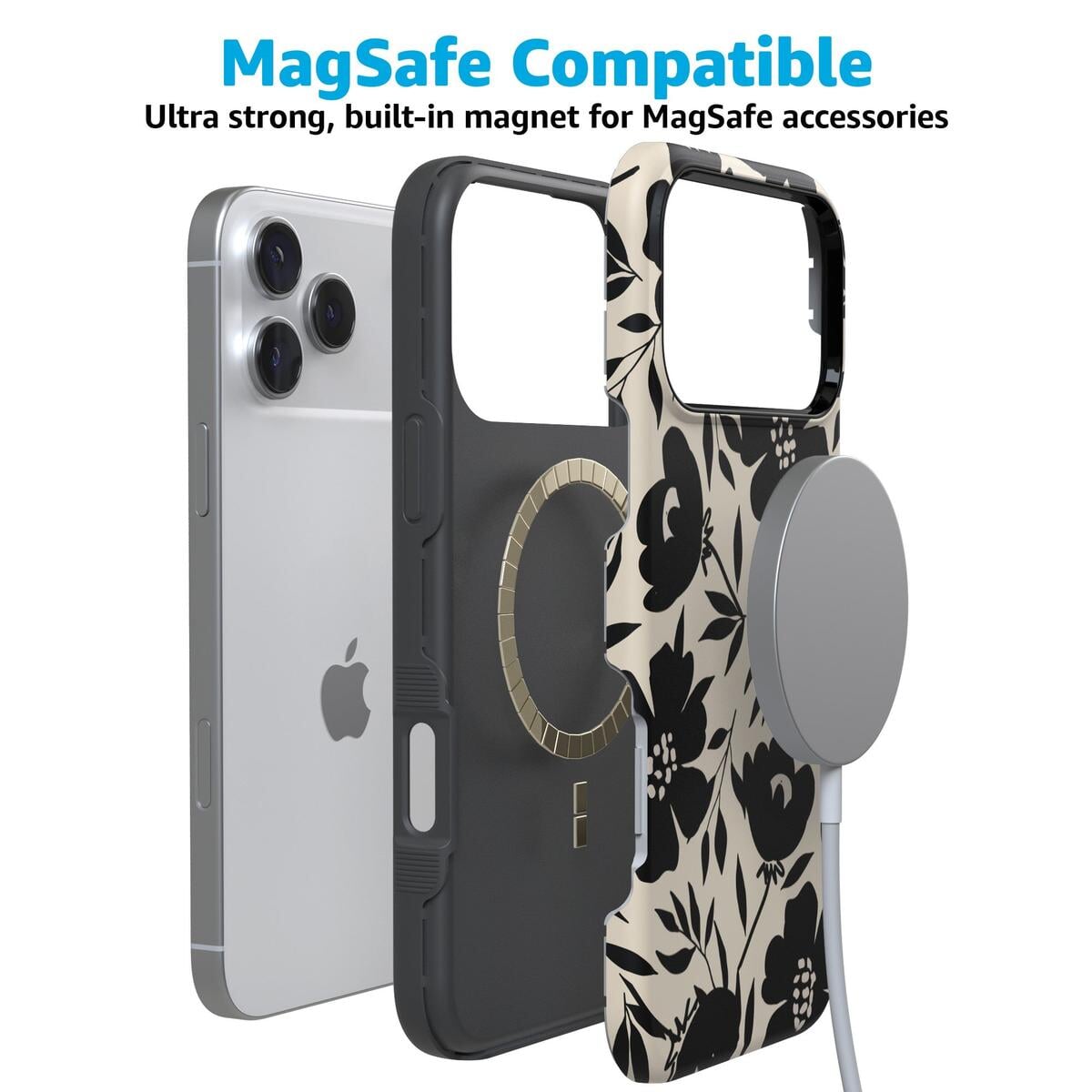 Dark Fantasy | Contrast Floral Case iPhone Case get.casely
