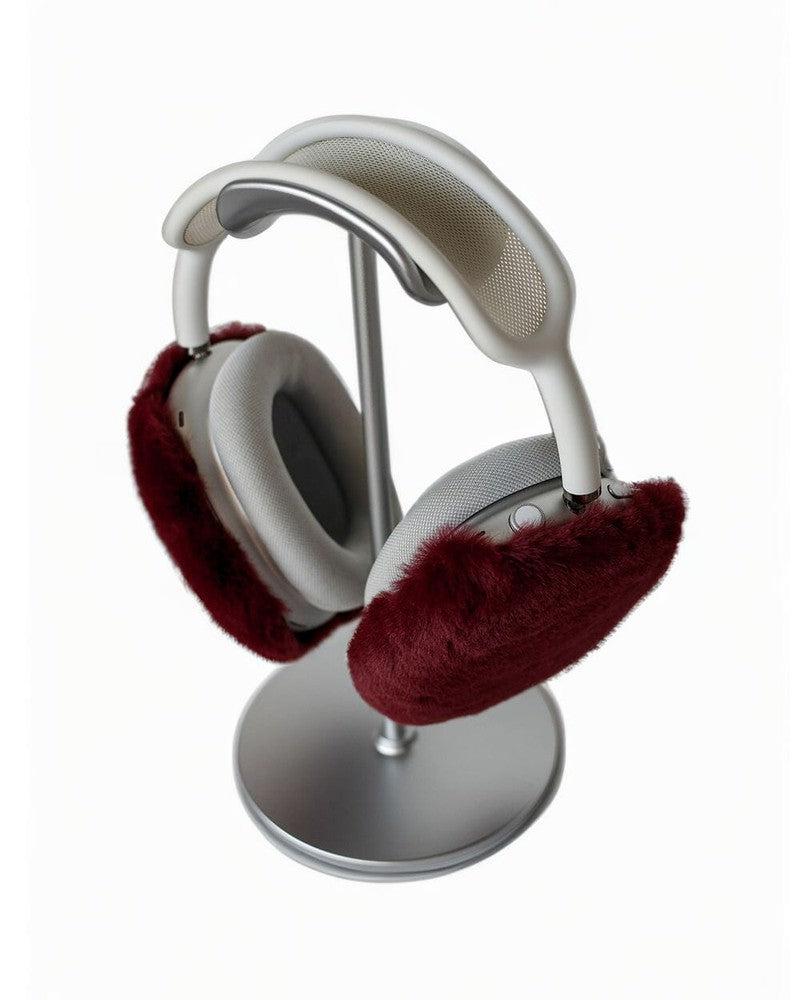 Dark Red Fluffy Earmuffs | AirPods Max Case AirPods Case get.casely