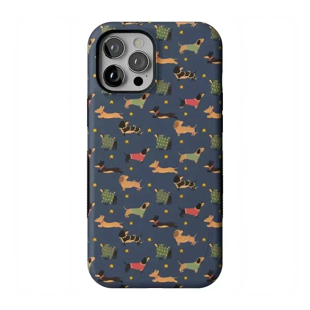Dashing Doxies | Dachshund Dog Case Phone Case Casetry Bold Flex + MagSafe® iPhone 12 Pro Max