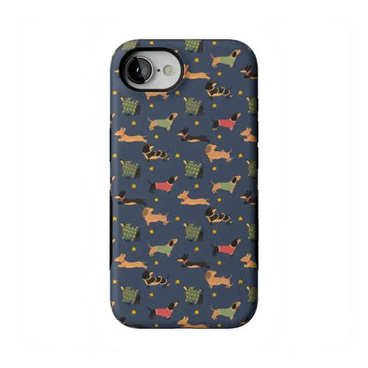 Dashing Doxies | Dachshund Dog Case Phone Case Casetry Bold Flex + MagSafe® iPhone 16e