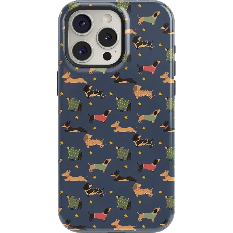 Dashing Doxies | Dachshund Dog Case Phone Case Casetry Essential + MagSafe® iPhone 15 Pro