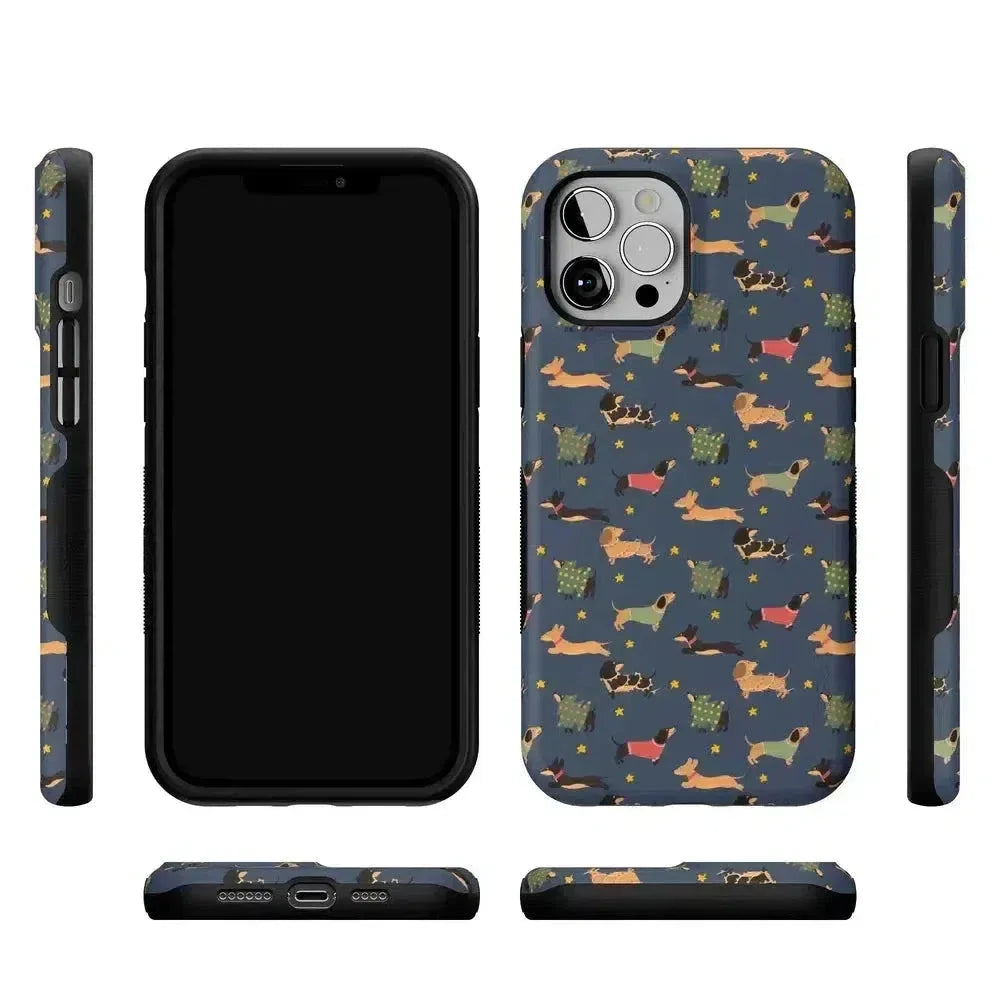 Dashing Doxies | Dachshund Dog Case Phone Case Casetry