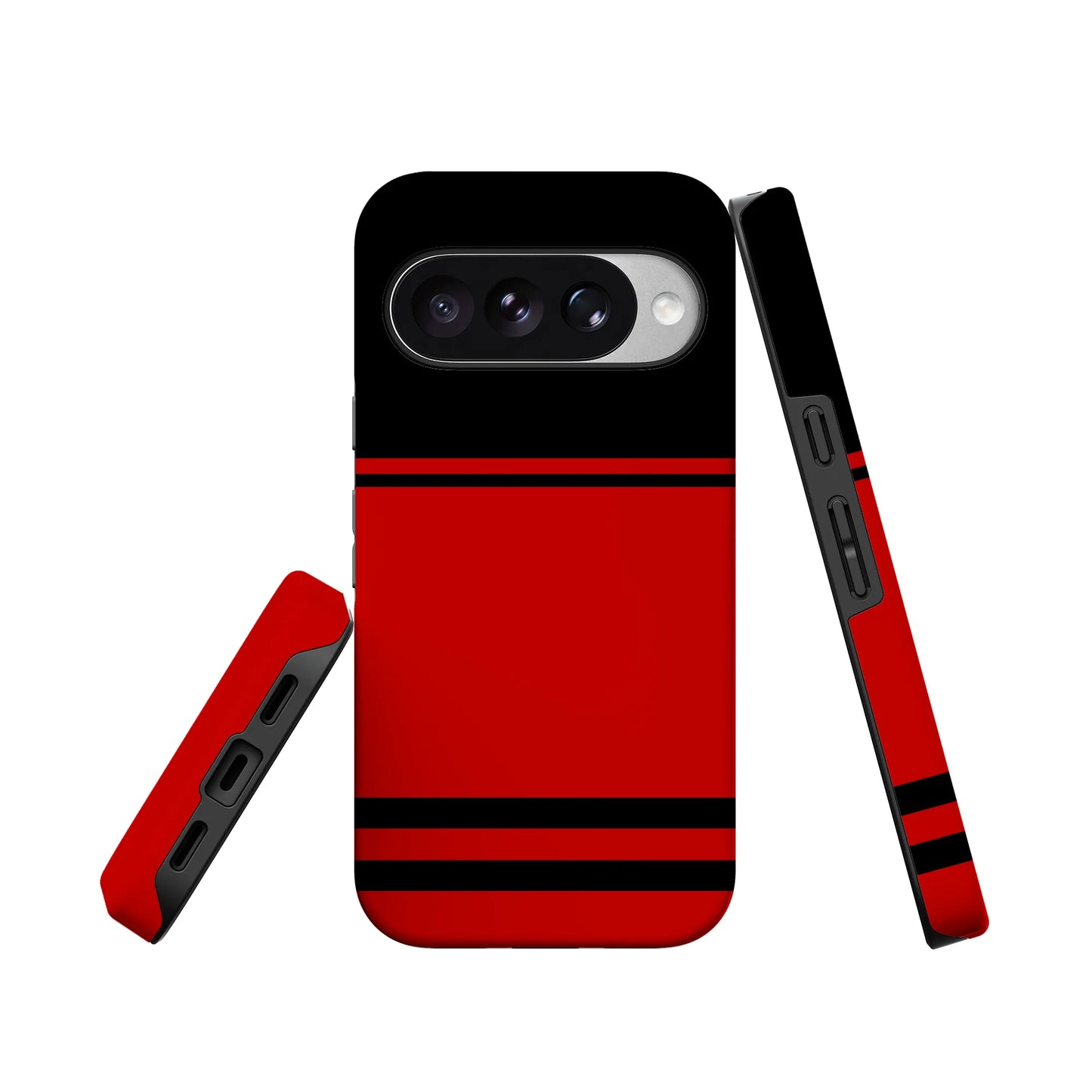Storm Warning | Black & Red Stripes Case