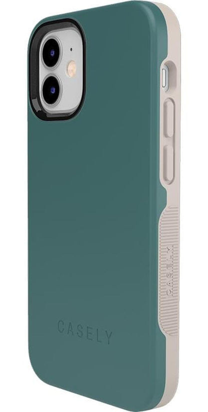 Deep Teal on Nude | Ultra-Protective Bold Case iPhone Case get.casely