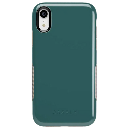 Deep Teal on Nude | Ultra-Protective Bold Case iPhone Case get.casely