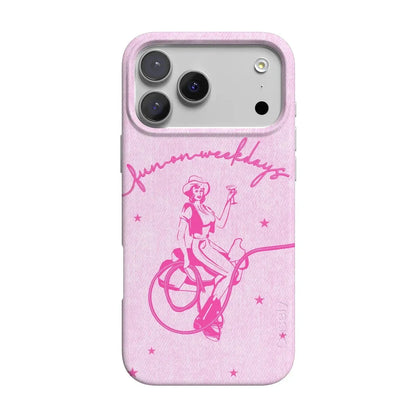 Denim Cowgirl | Fun on Weekdays Case iPhone Case get.casely Classic + MagSafe® iPhone 17 Pro Max